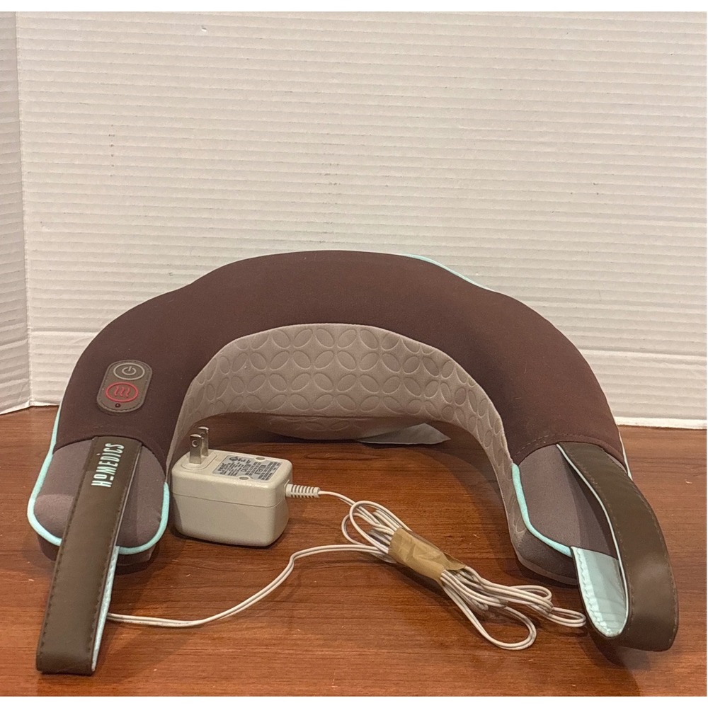 HoMedics Neck and Shoulder Massager with Heat and Vibration Brown NMS-230-THP
